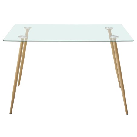 Mesa De Cocina Fija Pimer Cristal Templado