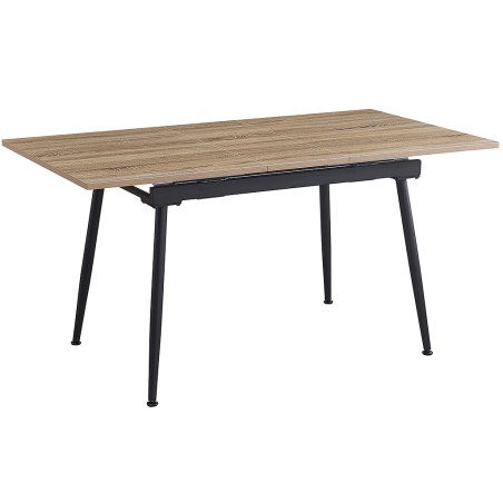 Mesa Comedor Extensible Trenton Roble/Negra