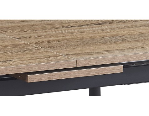 Mesa Comedor Extensible Trenton Roble/Negra
