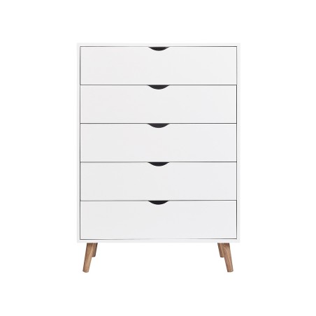 Còmoda Fiano 5 Calaixos Blanca