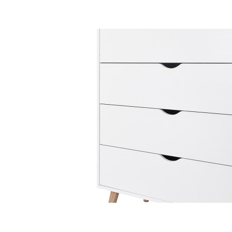 Còmoda Fiano 5 Calaixos Blanca