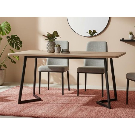Mesa Comedor Ambler Roble/Negro