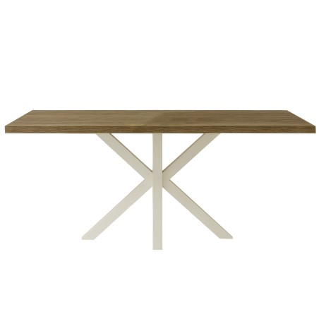 Mesa Comedor Stacy Oval Roble/Negra
