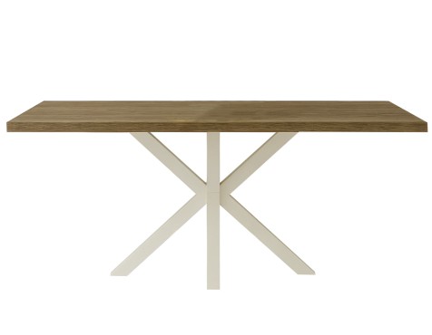 Mesa Comedor Stacy Oval Roble/Negra