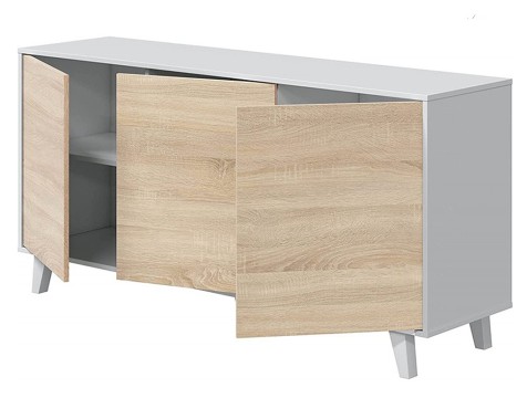 Aparador Salón Zaiken Roble Canadian Blanco