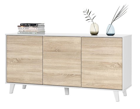 Aparador Salón Zaiken Roble Canadian Blanco