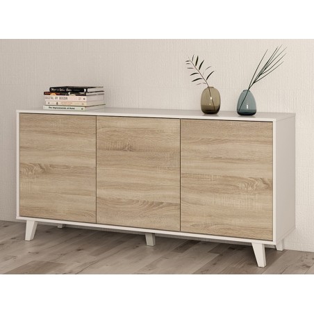 Aparador Salón Zaiken Roble Canadian Blanco
