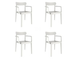 Set 4 Cadires Jardí Amb Braços Robert Blanc
