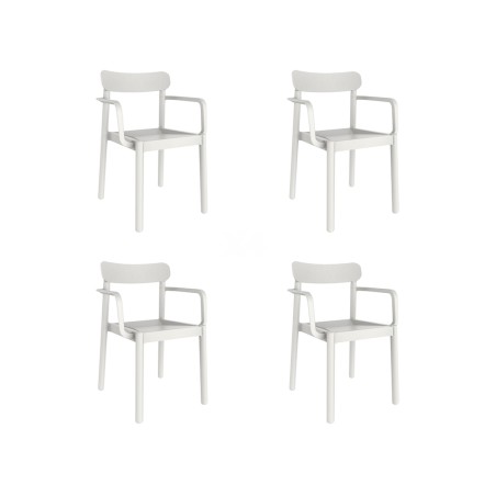Set 4 Cadires Jardí Amb Braços Robert Blanc
