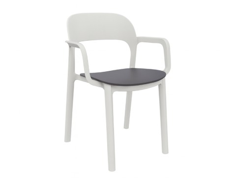Set 4 Cadires Jardí Edward Blanc/Gris