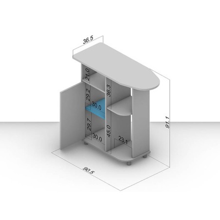 Mueble De Planchar asfeld2 Blanco