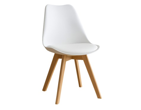 Pack 4 Sillas Comedor Nordic Blanca