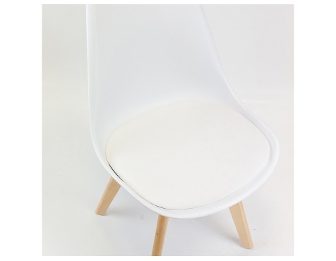 Pack 4 Sillas Comedor Nordic Blanca
