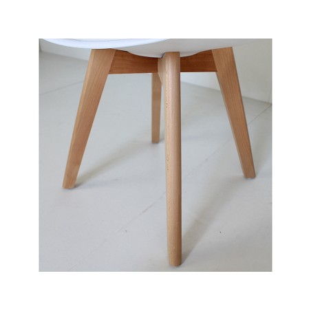 Pack 4 Sillas Comedor Nordic Blanca
