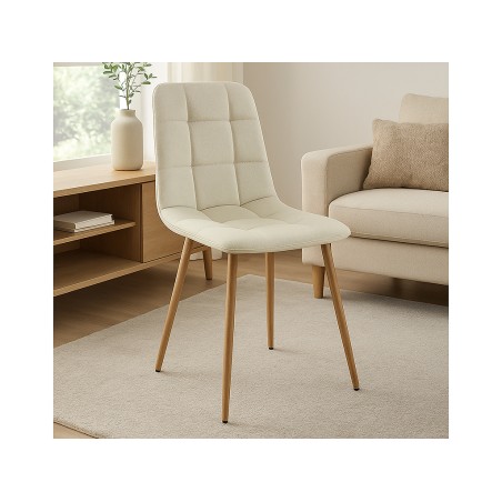 Pack 4 Sillas Comedor Portland Beige