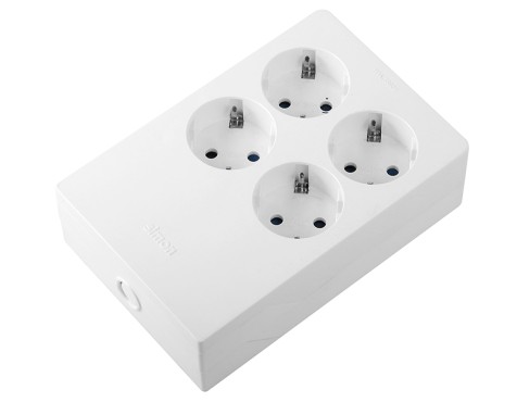 Base Múltiple 4 Tomas Multifix Blanca