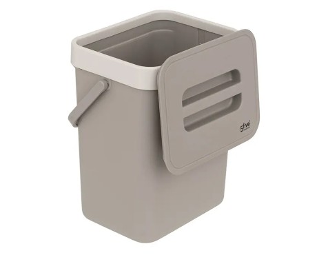 Papelera Compost Beige