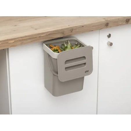 Papelera Compost Beige