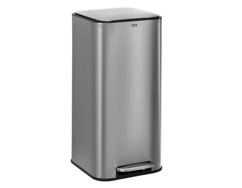 Cubo De Basura Delta Gris Plata