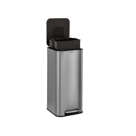 Cubo De Basura Delta Gris Plata