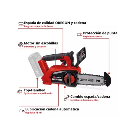 Motoserra A Bateria Einhell Fortexxa 18/20 Th