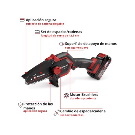 Serra Podadora Einhell Ge-Ps 18/15 Li Bag Kit