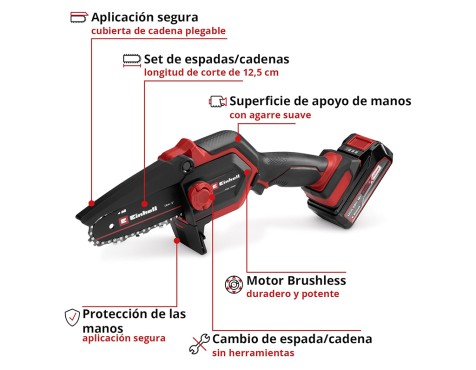 Serra Podadora Einhell Ge-Ps 18/15 Li Bag Kit