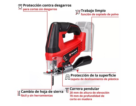 Sierra De Calar Einhell Tc-Js 18 Li Solo