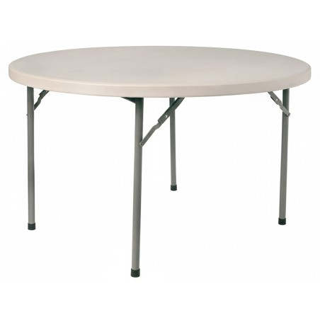 Mesa Plegable Redonda Rossini Gris