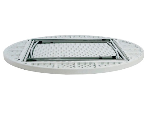 Mesa Plegable Redonda Rossini Gris