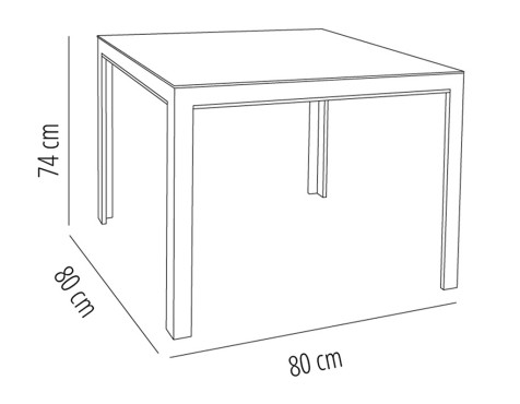 Mesa Jardín Shio Cristal Blanco