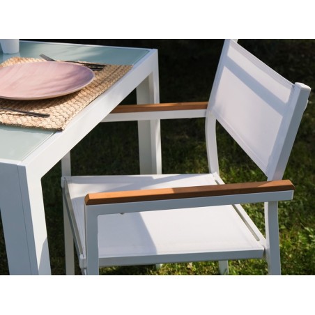 Mesa Jardín Shio Cristal Blanco