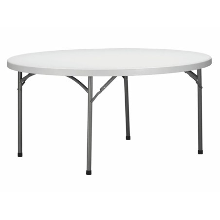 Taula Plegable Rodona Verdi Gris