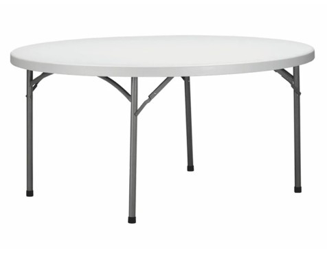 Taula Plegable Rodona Verdi Gris