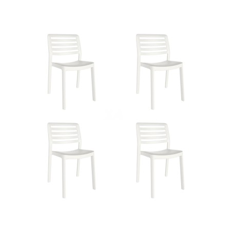 Set 4 Sillas Jardín Jacob Blanca