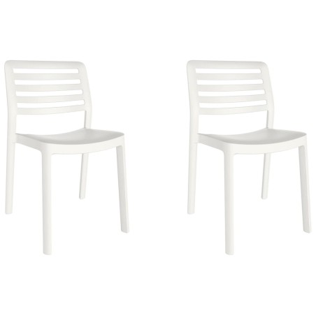 Set 2 Sillas Jardín Jacob Blanca