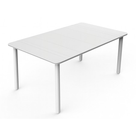 Mesa Jardín Rectangular Salt Blanca