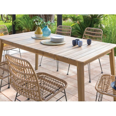 Mesa Jardín Tiwi Madera Acacia