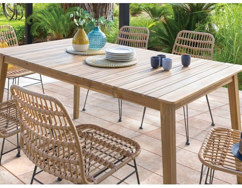 Mesa Jardín Tiwi Madera Acacia