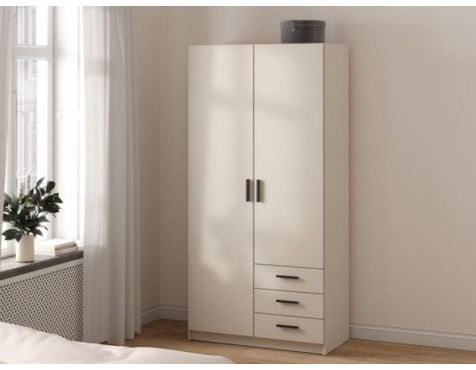 Armari Roba Lars 2 Portes+3 Calaixos Cashmere