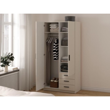 Armari Roba Lars 2 Portes+3 Calaixos Cashmere