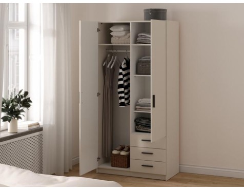 Armari Roba Lars 2 Portes+3 Calaixos Cashmere
