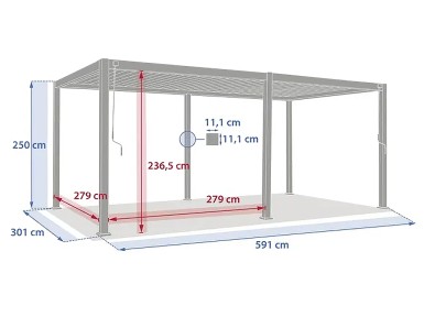 PÈRGOLA BIOCLIMÀTICA EFECTE...