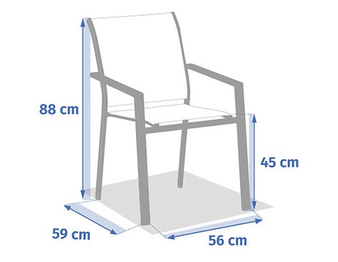 Silla De Jardín Apilable Essentia Lino/Laurel