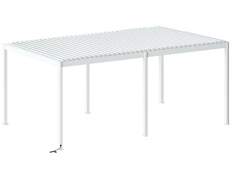 Pérgola Evora Eléctrica Aluminio Blanca