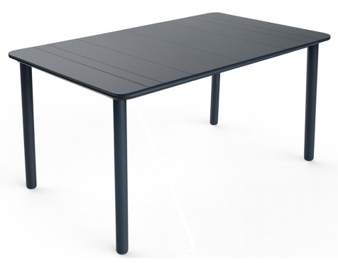 Mesa Jardín Rectangular Salt Gris Oscuro