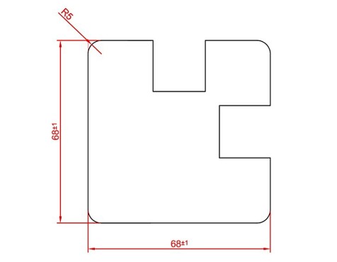 Perfil Valla Jardín L