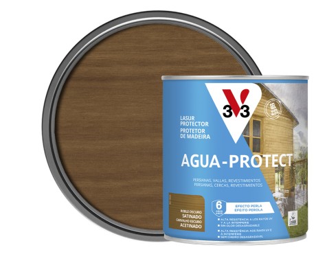 Lasur Al Agua Madera Agua-Protect Roble Oscuro