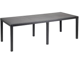 Mesa Jardín Extensible Queen Resina Antracita