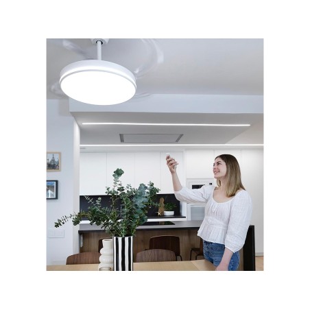 Ventilador De Sostre Amb Llum Cosmos Blanc